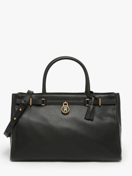 Sac à Main American Icon Cuir Tommy hilfiger Noir american icon AW17925