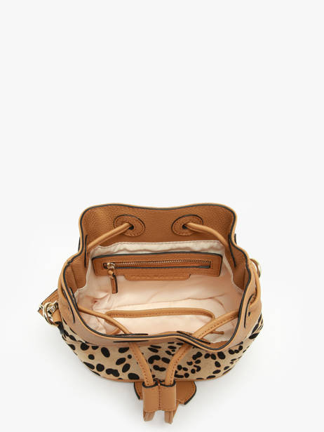 Sac Bandoulière Capucine Xs Léopard Cuir Paul marius Beige leopard CAPUXLEO vue secondaire 3