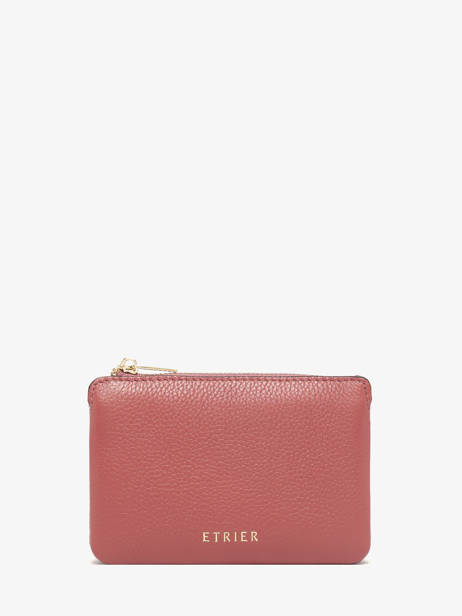 Porte-monnaie Tradition Cuir Etrier Rose tradition ETRA421S