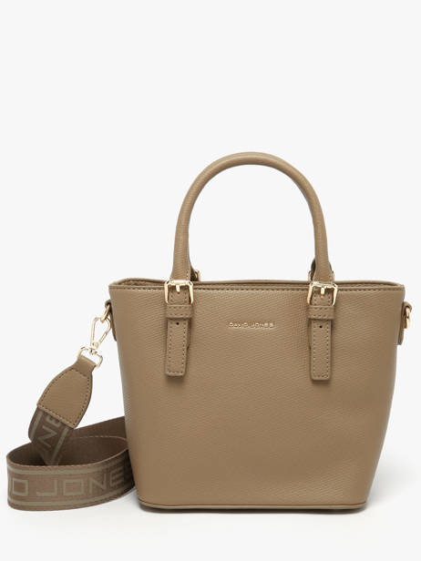 Handbag Saffiano David jones Brown saffiano CM7220