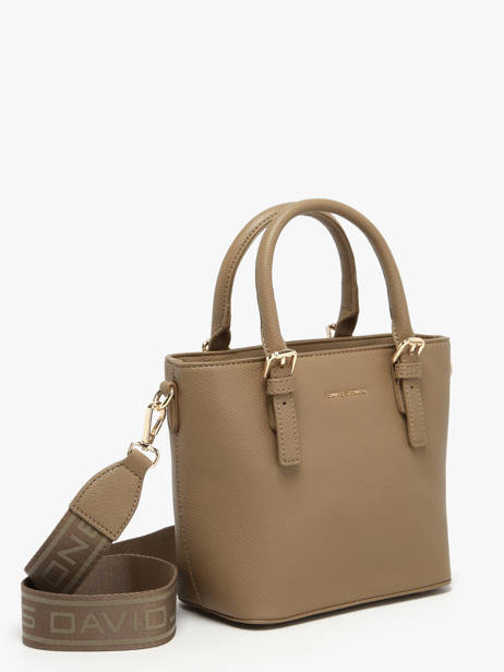 Handbag Saffiano David jones Brown saffiano CM7220 other view 1