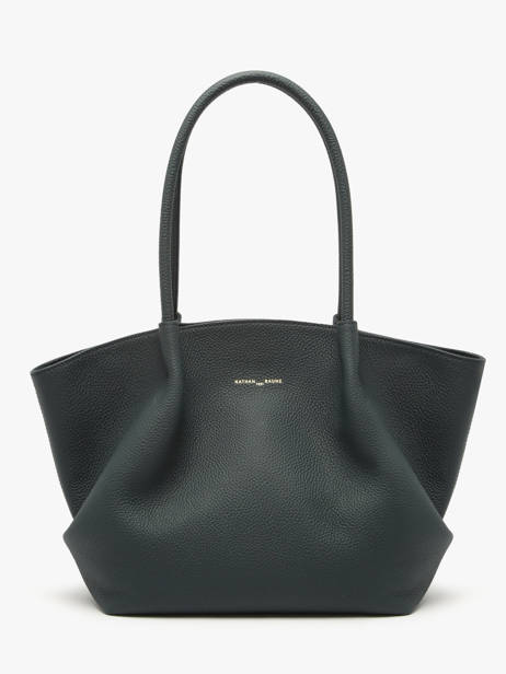 Sac Porté épaule Galatée Cuir Nathan baume Bleu nymphea 3 vue secondaire 4