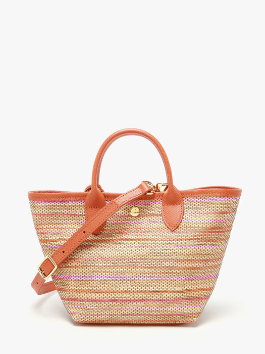 Longchamp Le panier pliage rainbow Sacs porté travers Blanc