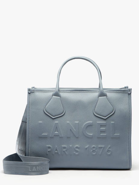 Cabas Zippé M Jour Cuir Lancel Bleu jour A12996