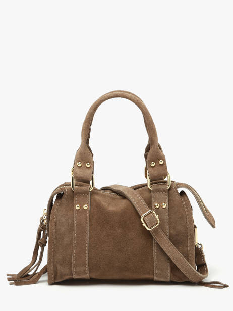 Sac Bandoulière Velvet Cuir Milano Beige velvet VE24092O vue secondaire 4