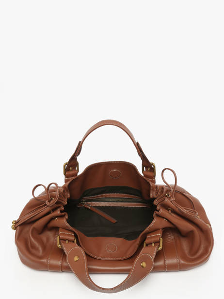 Sac 24h  Icone Cuir Gerard darel Marron icone DDS01410 vue secondaire 3