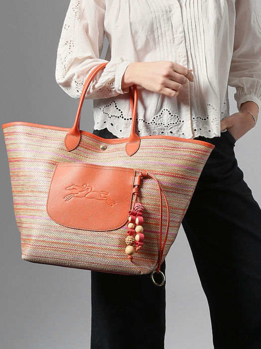 Longchamp Le panier pliage rainbow Besaces Blanc