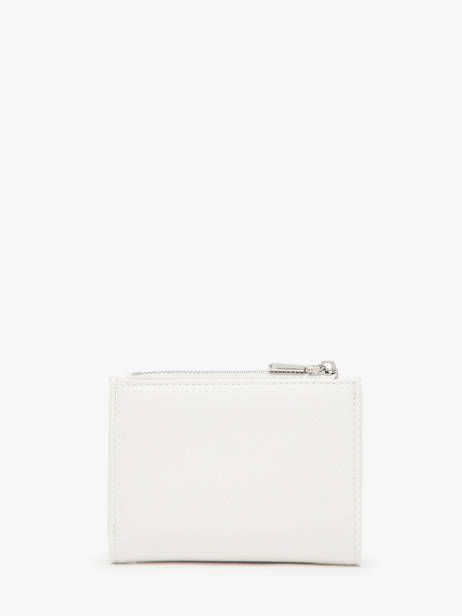 Porte-monnaie Porte-cartes Saffiano Miniprix Blanc saffiano F5012 vue secondaire 3
