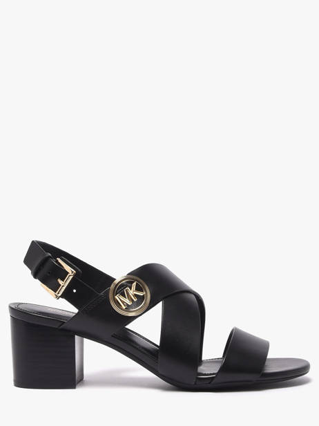 Sandales à Talon En Cuir Michael kors Noir women EMS1L001
