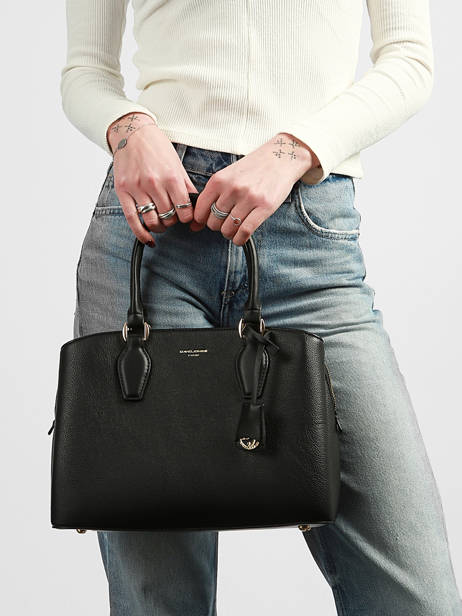 Sac Porté Main Dune Polyurethane David jones Noir dune CM7252 vue secondaire 1