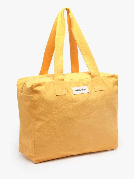 Le Sac Porté épaule A4 Célestins Coton Recyclé Rivedroite Jaune timeless CELESTIM vue secondaire 2