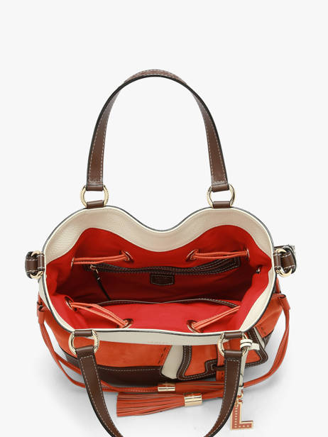 Sac Porté Main Premier Flirt Cuir Lancel Orange premier flirt A13372 vue secondaire 4