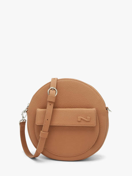 Sac Bandoulière Dorine Cuir Nathan baume Marron nathan 32PO