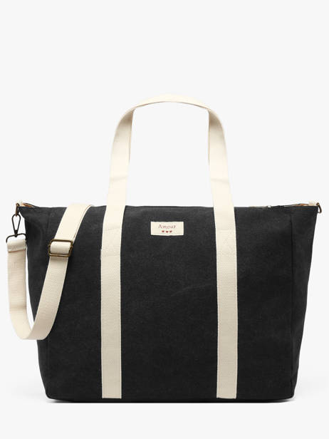 Sac Porté épaule A4 Amour Toile Coton Miniprix Noir amour toile 8087