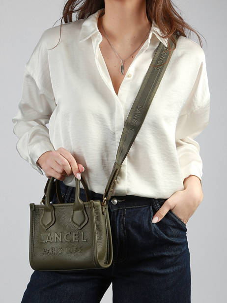 Sac Bandoulière Mini Jour Cuir Lancel Vert jour A14078 vue secondaire 1