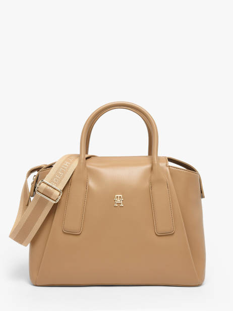 Sac Porté Main Th Essential Polyester Tommy hilfiger Marron th essential AW18532