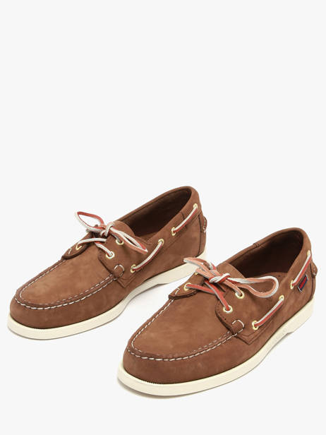 Chaussures Bateau En Cuir Sebago Marron men 7000GA0 vue secondaire 2