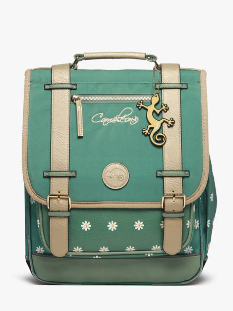 Sac à Dos 3 Compartiments Cameleon Vert vintage fantasy PBVGSD39