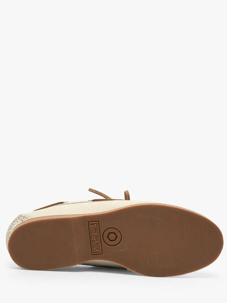 Chaussures Bateau En Cuir Timberland Beige women 2Q9XEN71 vue secondaire 4