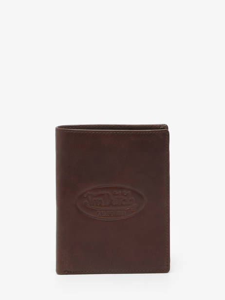 Portefeuille Cuir Von dutch Marron wallets OBRY