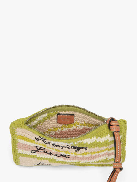 Pochette Zippée Lancel Plage Crochet Lancel Vert summer capsule A14002 vue secondaire 1
