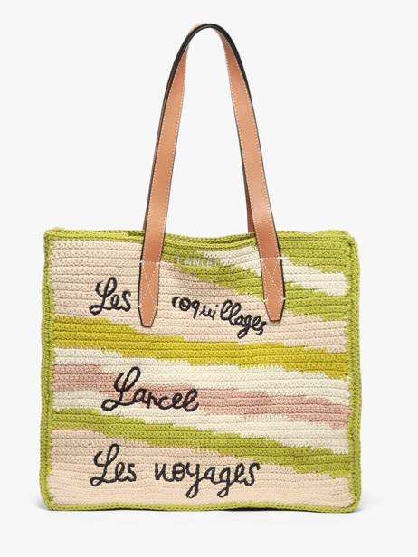 Sac Cabas Lancel Plage Crochet Lancel Vert summer capsule A14005