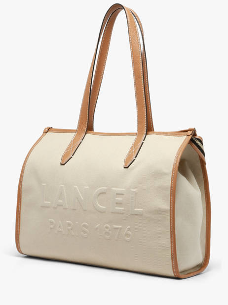 Sac Porté épaule Jour Toile Et Cuir Lancel Beige jour A14028 vue secondaire 2