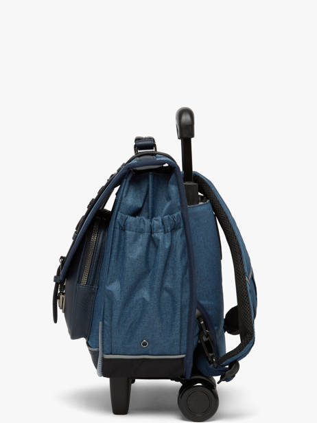 Cartable à Roulettes 2 Compartiments Vintage Color Cameleon Bleu vintage color CR38 vue secondaire 1