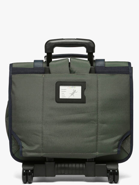 Cartable à Roulettes 3 Compartiments Vintage Urban Cameleon Vert vintage urban CR41 vue secondaire 4