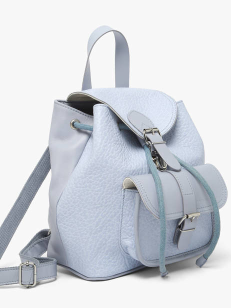 Sac à Dos Le Baroudeur Lavande Cuir Paul marius Bleu lavande BAROULAV vue secondaire 2