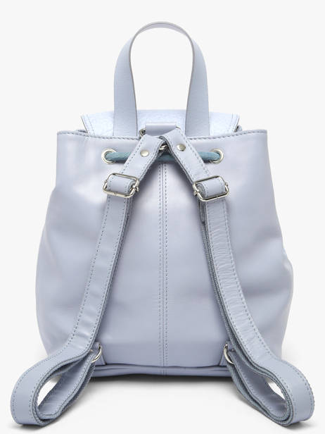 Sac à Dos Le Baroudeur Lavande Cuir Paul marius Bleu lavande BAROULAV vue secondaire 4