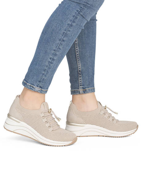 Sneakers Semelle Compensée Remonte Beige women 60 vue secondaire 1