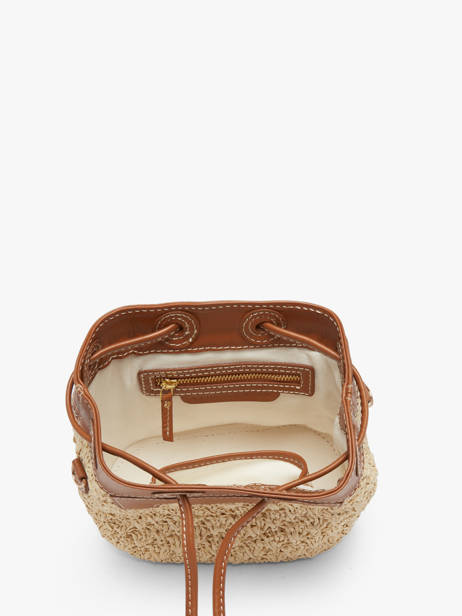 Sac Bandoulière Capucine Xs Raphia Et Cuir Paul marius Beige raphia CAPUXRAP vue secondaire 3