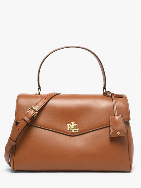 Sac Porté Main Farrah Cuir Lauren ralph lauren Marron farrah 31P11738