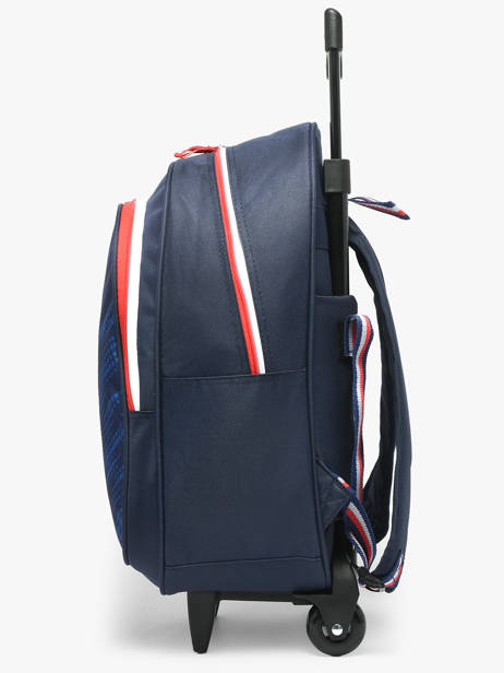 Sac A Dos à Roulettes 1 Compartiment Federat. france football Bleu fff 25BX204R vue secondaire 2