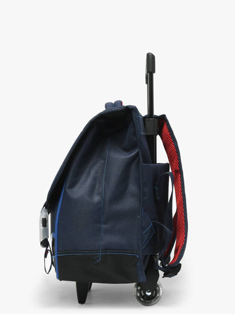Cartable à Roulettes 2 Compartiments Paris st germain Bleu psg 26AP203K vue secondaire 2