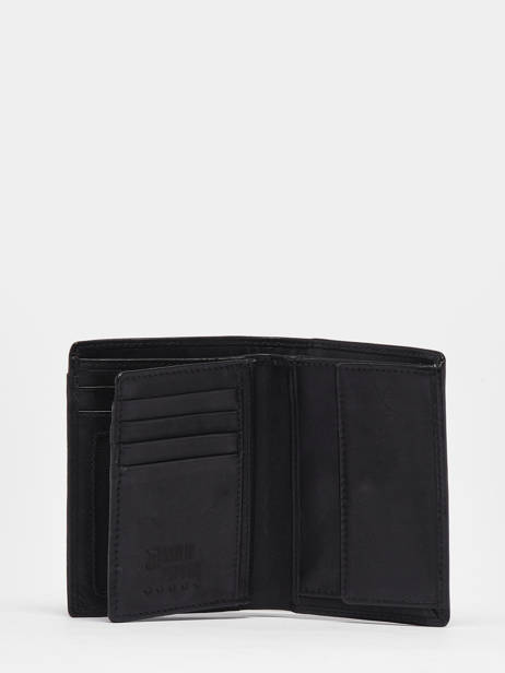 Portefeuille Porte Monnaie Cuir Basilic pepper Noir traveler BTRA91 vue secondaire 2