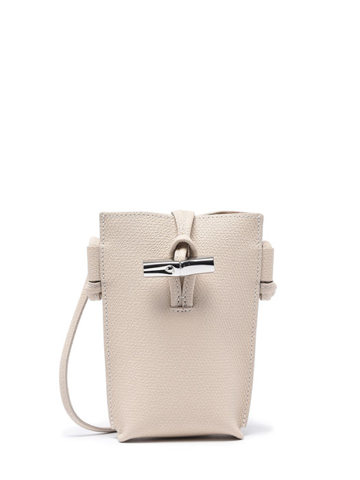 Longchamp Roseau Ipod case / cd holder Beige