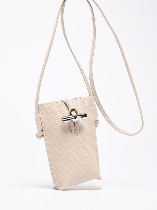 Longchamp Roseau Ipod case / cd holder Beige