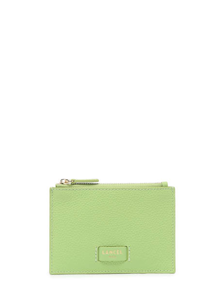 Porte-cartes Zippé L Ninon Cuir Lancel Vert ninon A10537