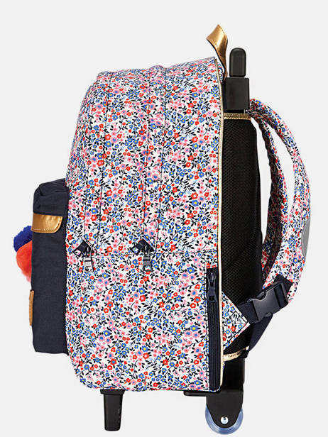 2-compartment Wheeled Schoolbag Tann's Blue les fantaisies f 73265 other view 2