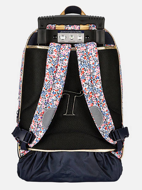 2-compartment Wheeled Schoolbag Tann's Blue les fantaisies f 73265 other view 4
