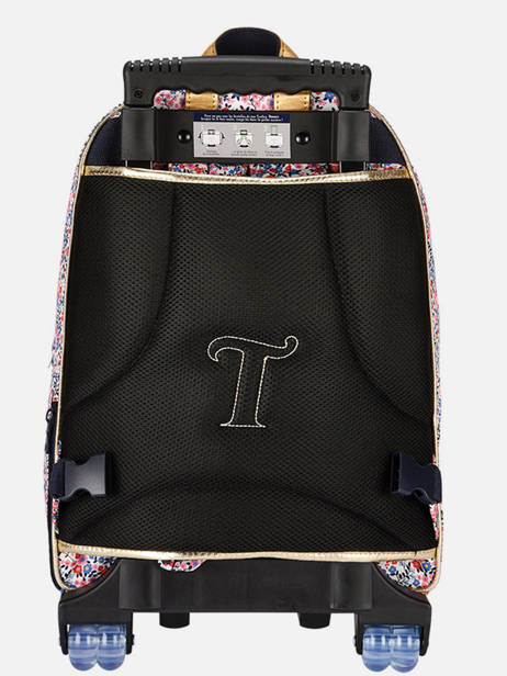 2-compartment Wheeled Schoolbag Tann's Blue les fantaisies f 73265 other view 5