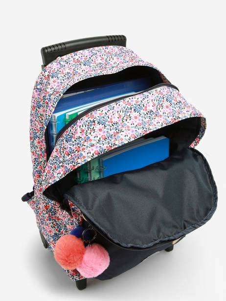 2-compartment Wheeled Schoolbag Tann's Blue les fantaisies f 73265 other view 3